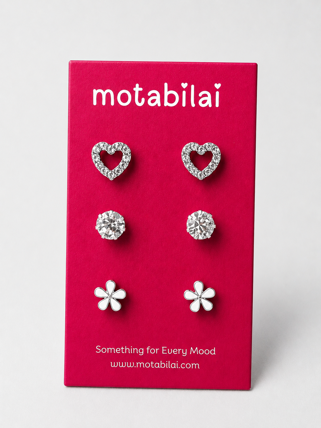 3 Stud Earrings Set - Collection 001