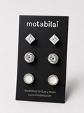 3 Stud Earrings Set - Collection 003