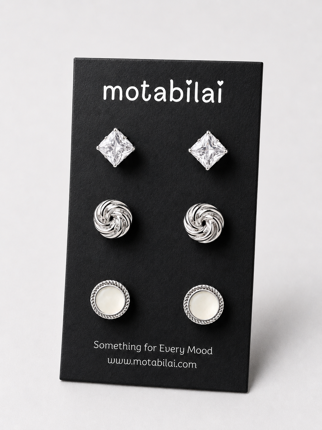 3 Stud Earrings Set - Collection 003