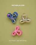 Small Hair Clips Cuties - Metallic Bow - 064