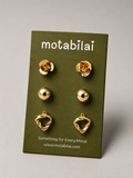 3 Stud Earrings Set - 012
