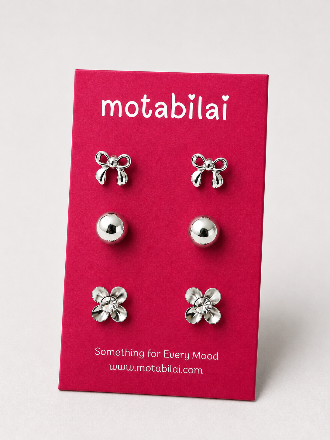 3 Stud Earrings Set - Collection 004