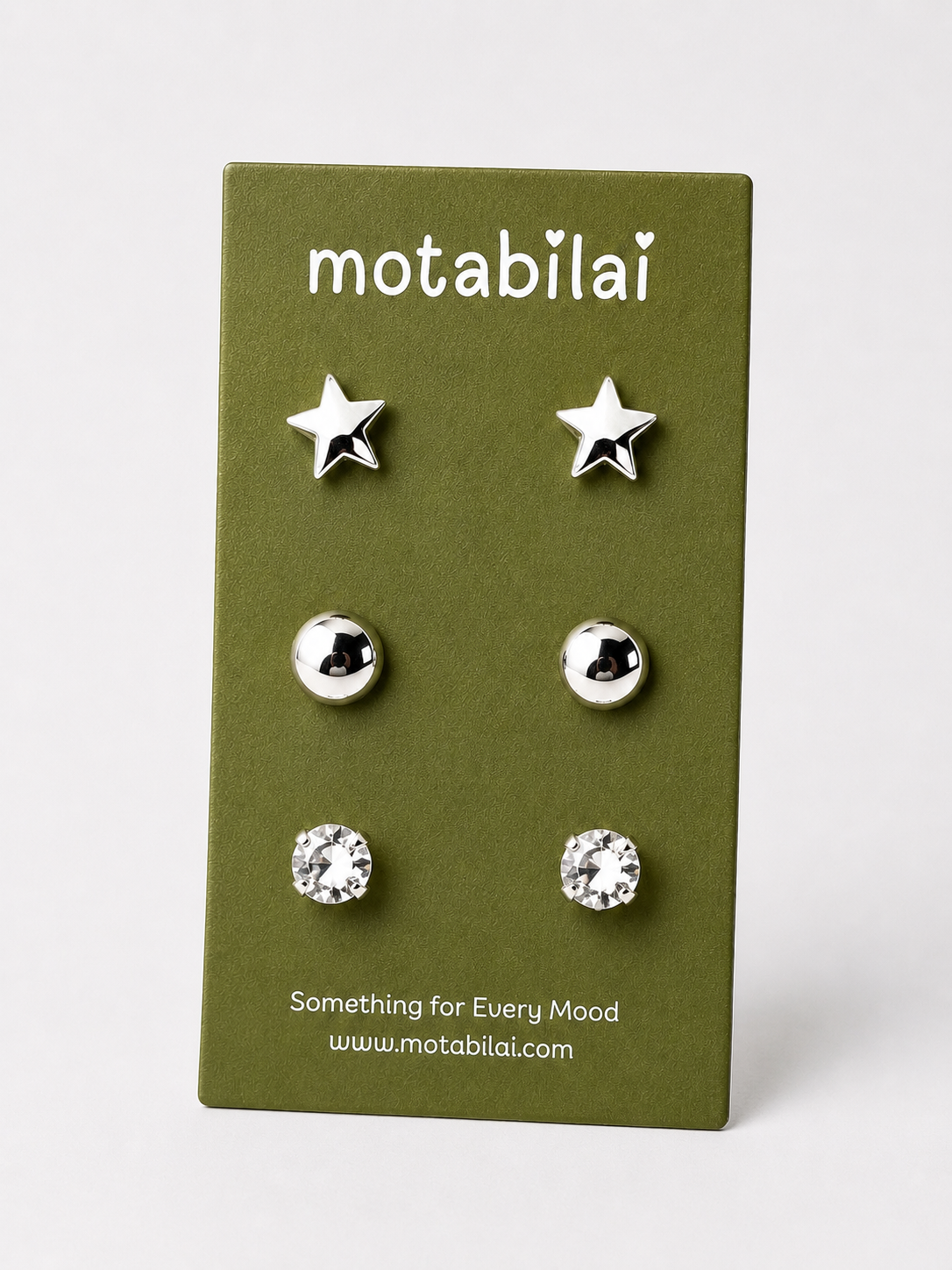 3 Stud Earrings Set - Collection 001