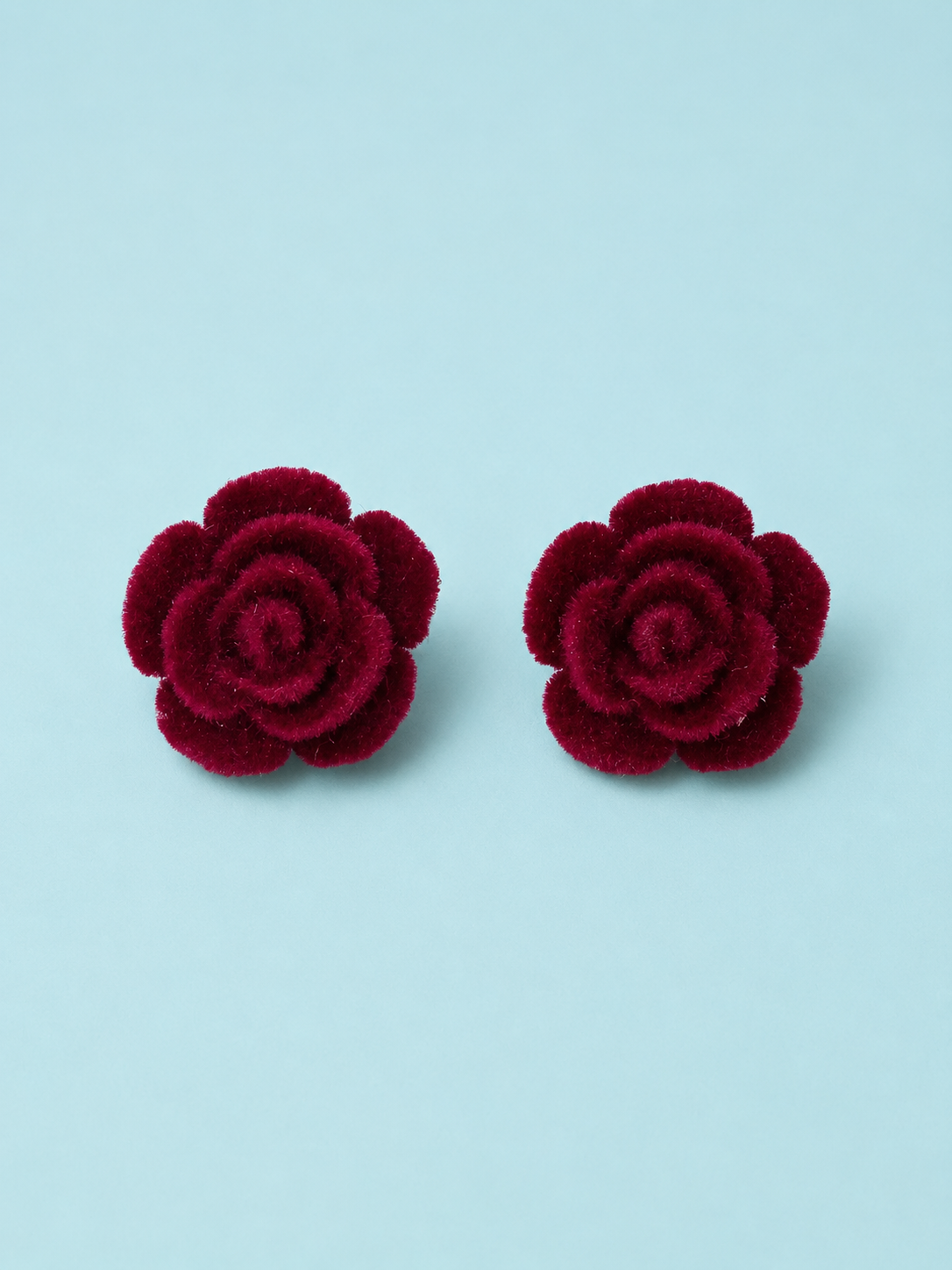 Velvet Rose Earrings - Small Earrings - 032