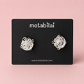 White Gemstone - Small Earrings - 051