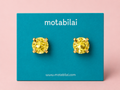 Yellow Gemstone - Small Earrings - 050