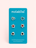 3 Studs Pretty Earrings - 098