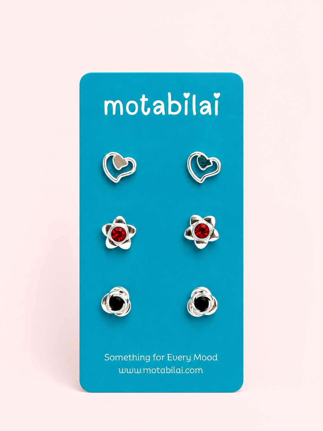 3 Studs Pretty Earrings - 098