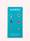 3 Studs Pretty Earrings - 099