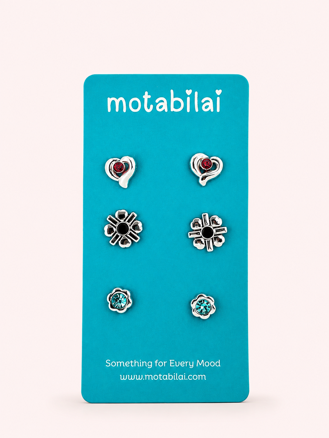 3 Studs Pretty Earrings - 099