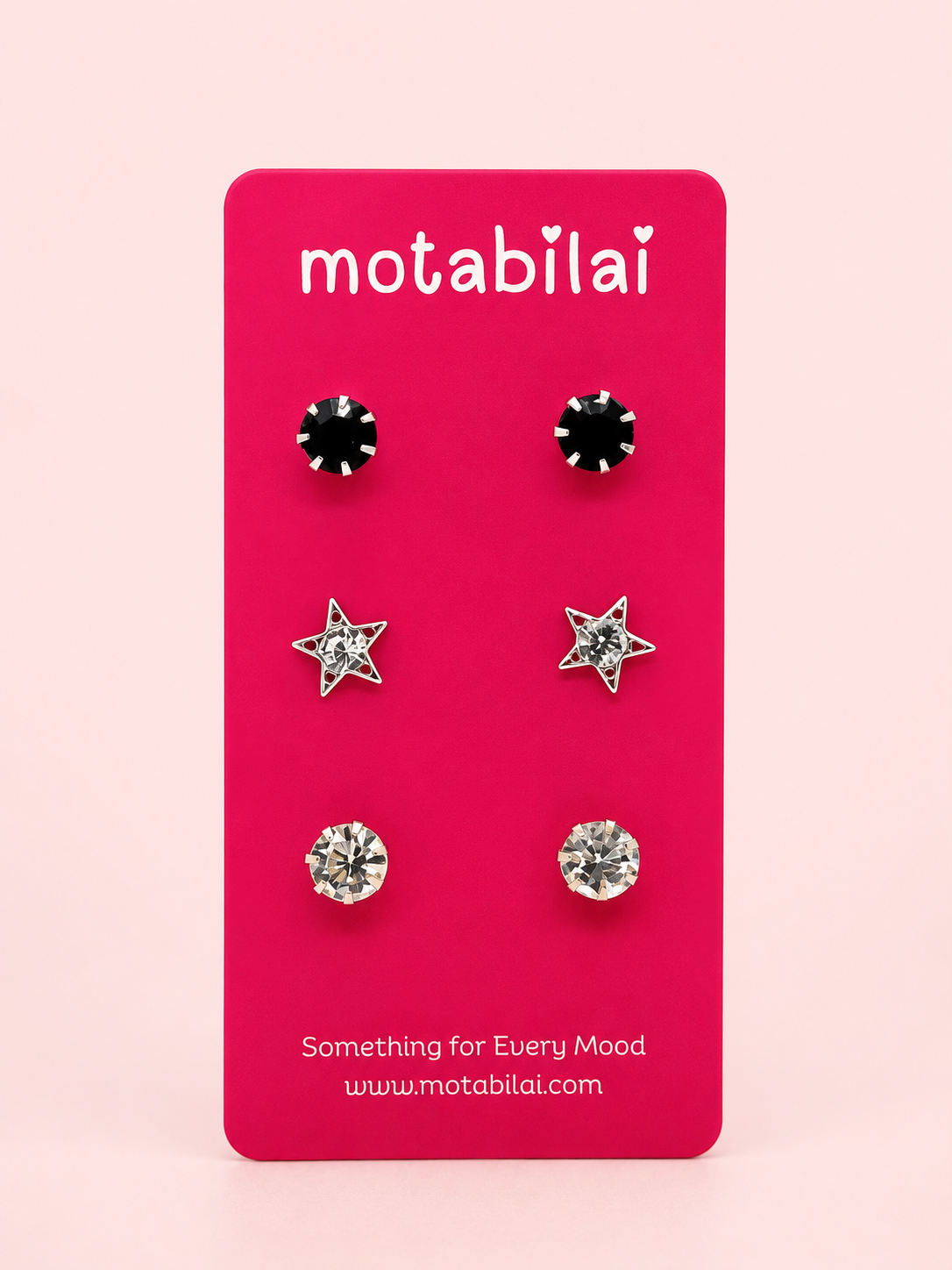 3 Studs Pretty Earrings - 096