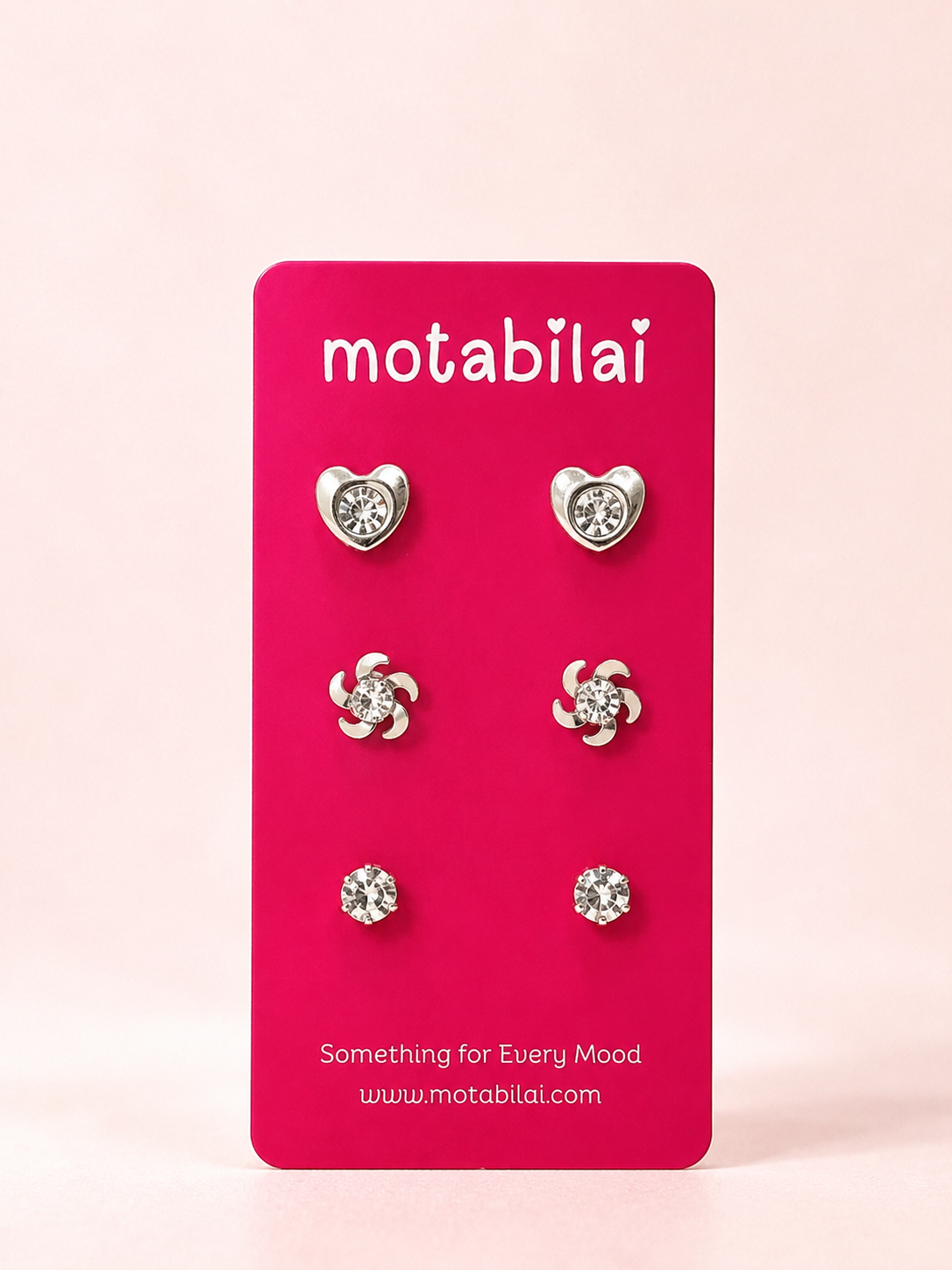 3 Studs Pretty Earrings - 091