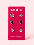3 Studs Pretty Earrings - 090