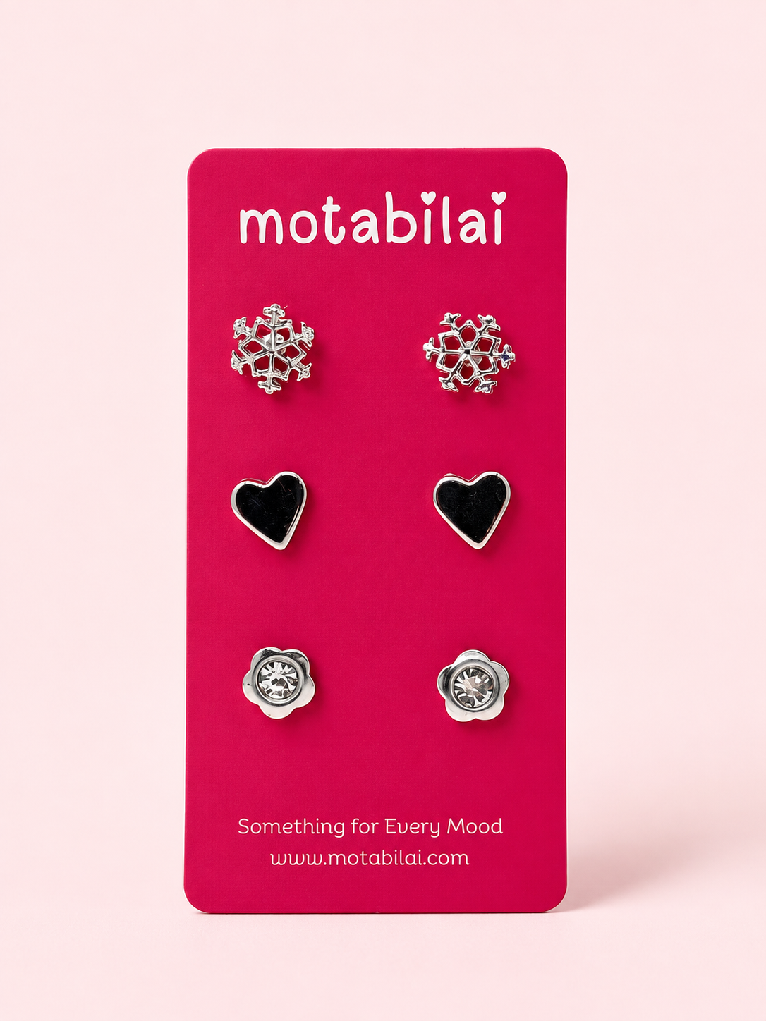 3 Studs Pretty Earrings - 090