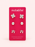 3 Studs Pretty Earrings - 100