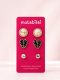 3 Studs Pretty Earrings - 088