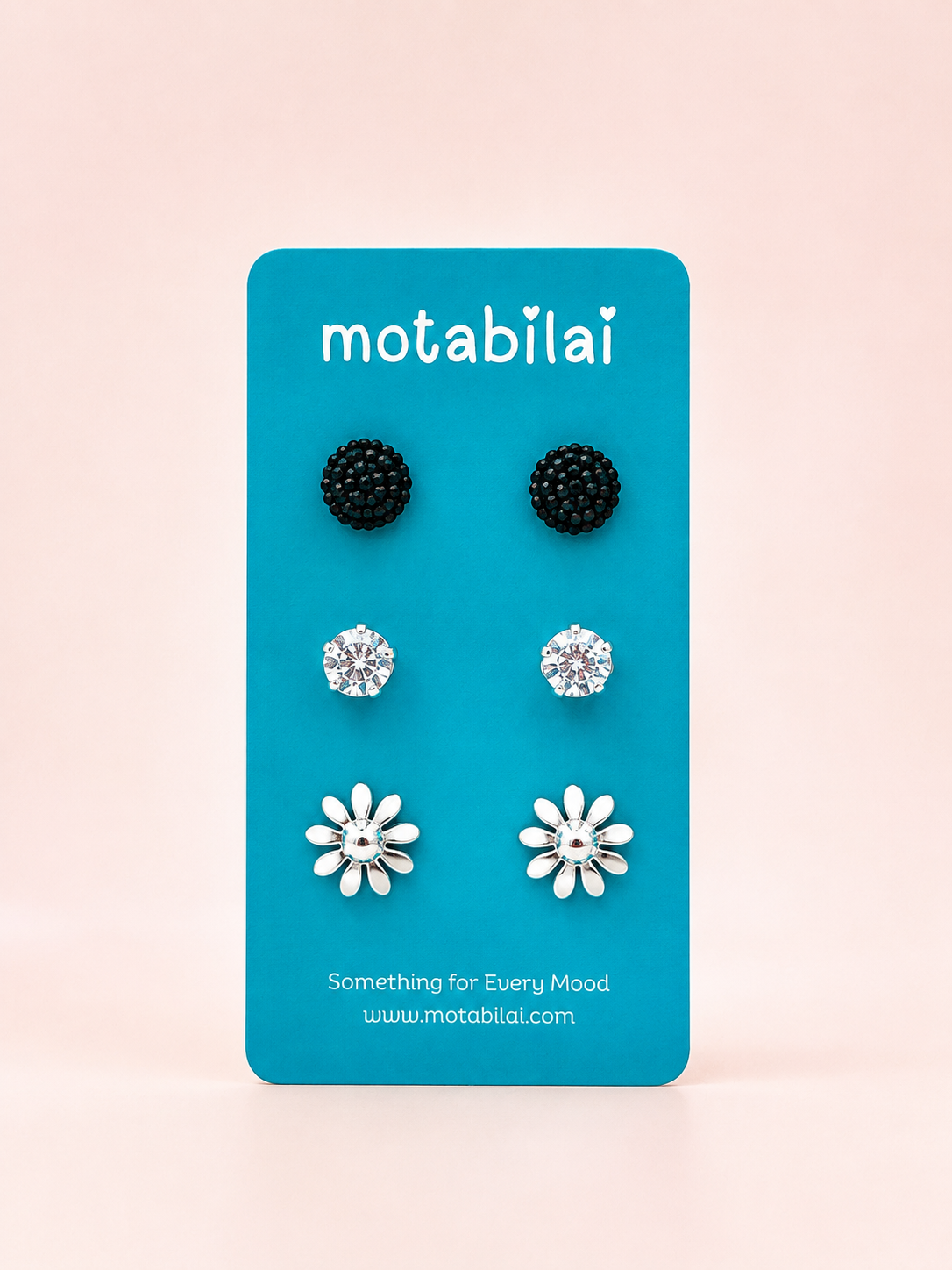 3 Studs Pretty Earrings - 115