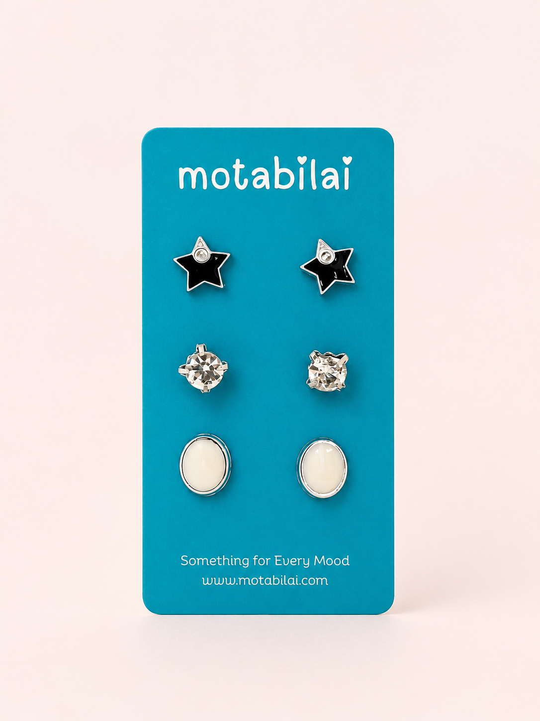 3 Studs Pretty Earrings - 121