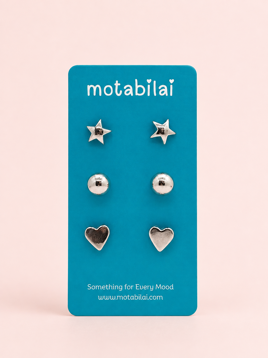 3 Studs Pretty Earrings - 117