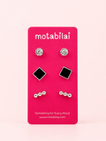 3 Studs Pretty Earrings - 120