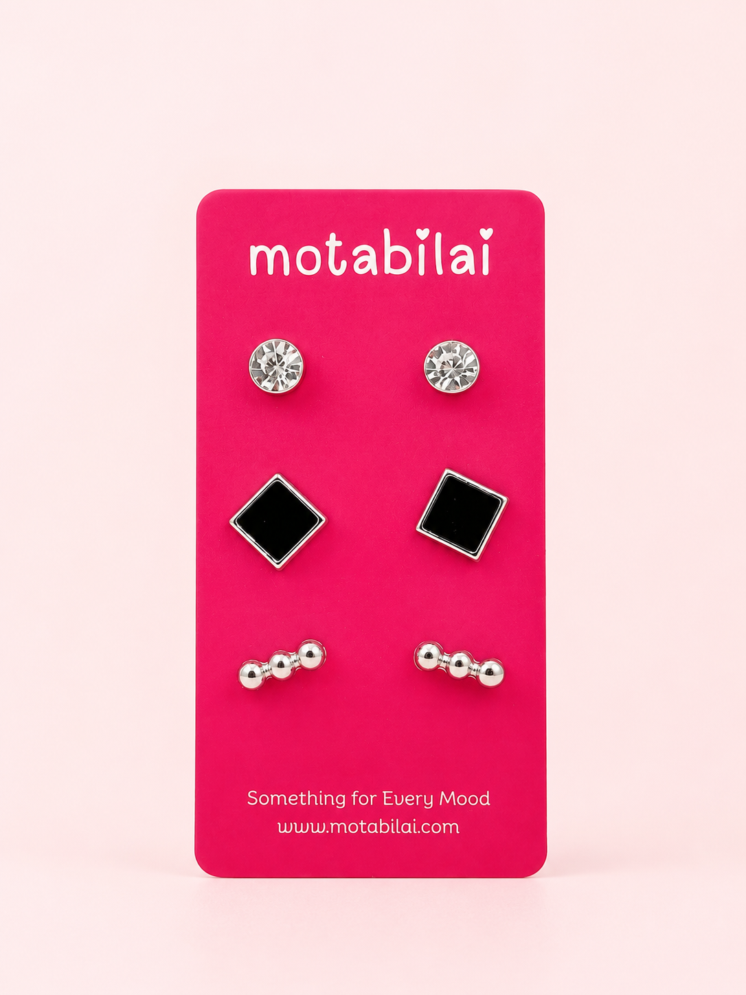 3 Studs Pretty Earrings - 120