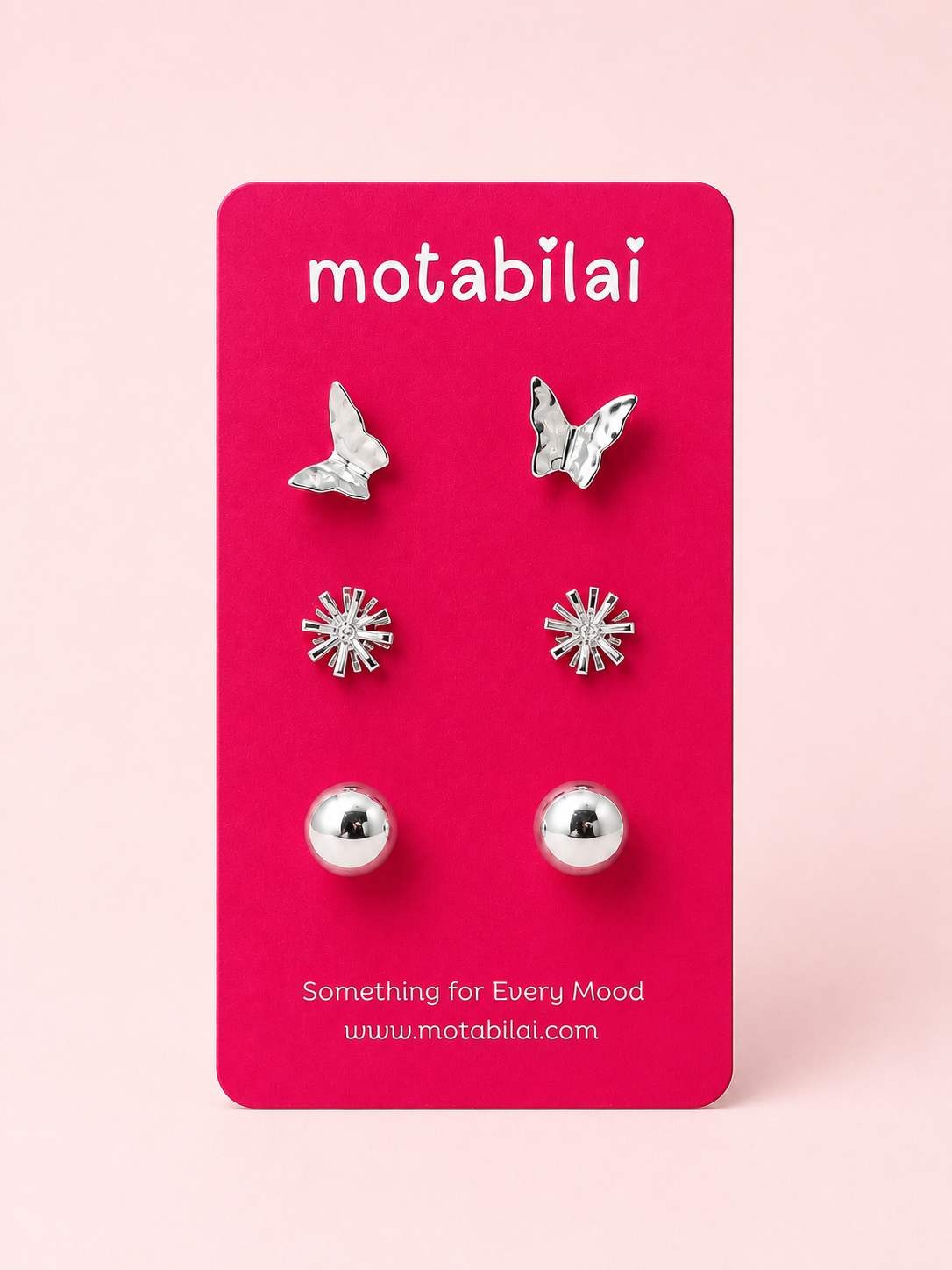 3 Studs Pretty Earrings - 127
