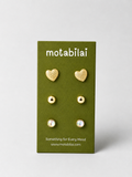 3 Stud Earrings Set - Collection 005