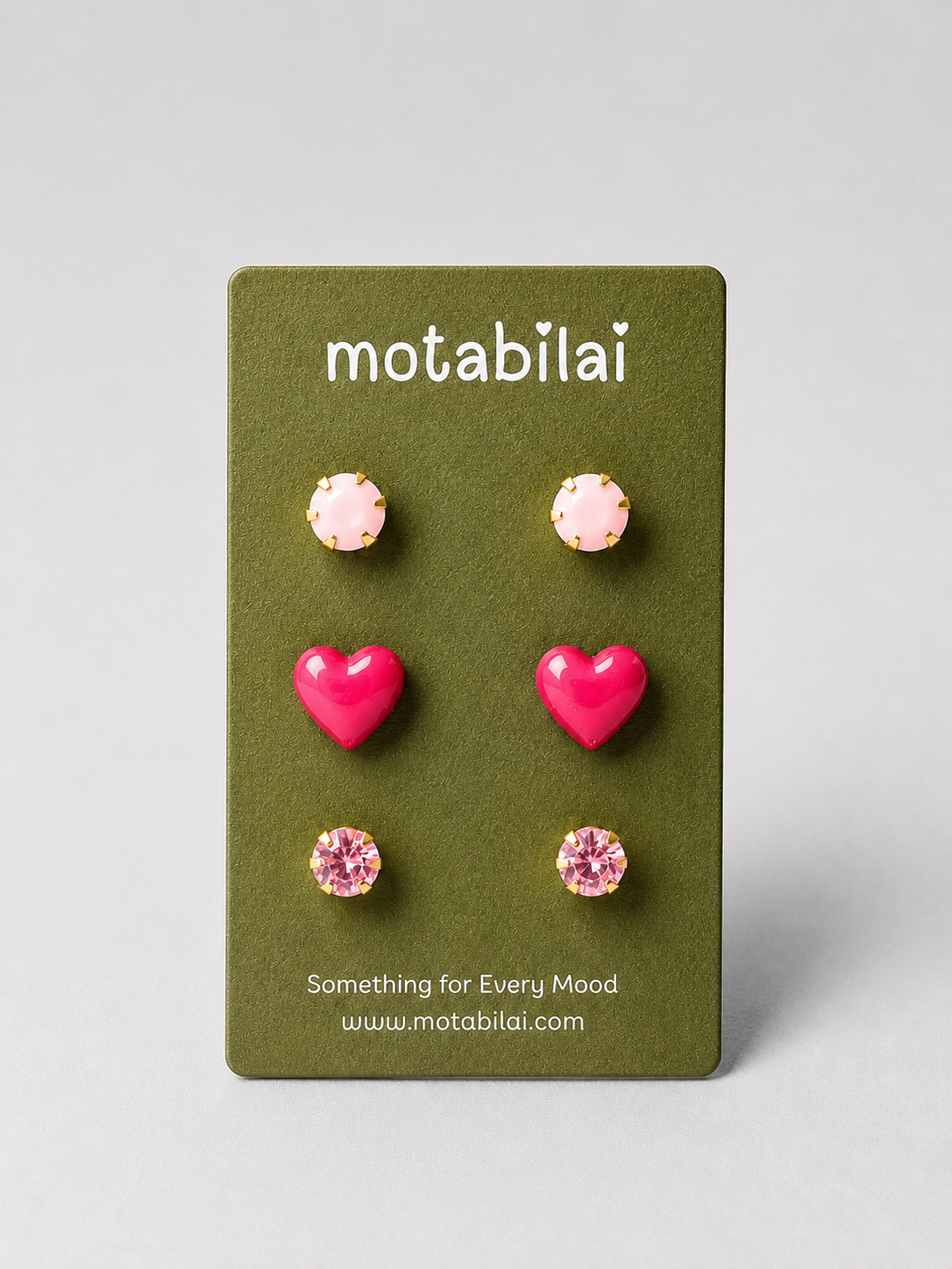 3 Stud Earrings Set - Collection 006